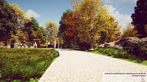 Przestrzeń publiczna - Park archeologiczny w Borkowie gmina Malechowo